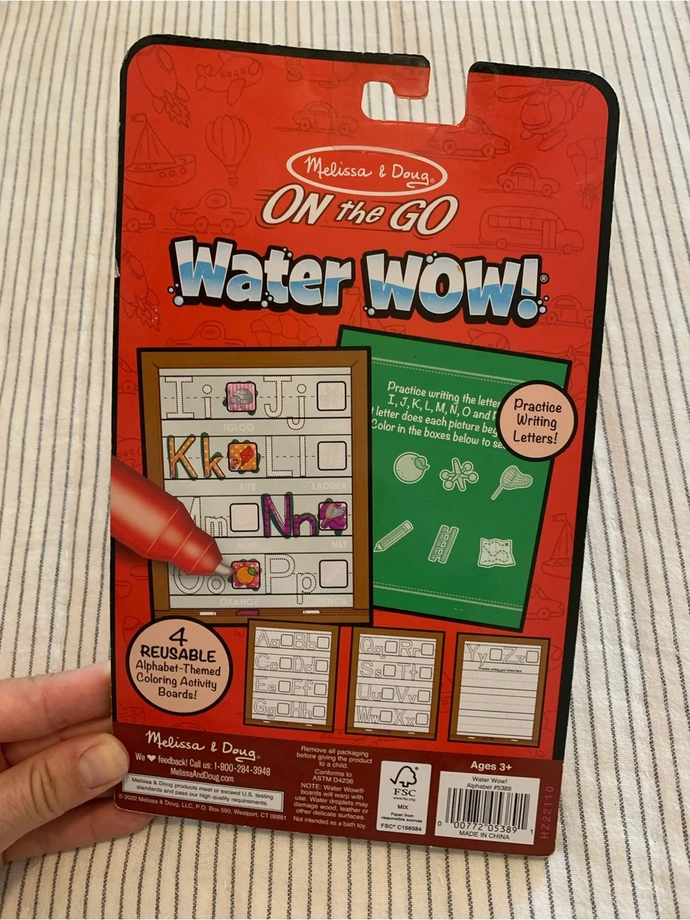 Melissa & Doug On the Go Water WOW! Alphabet Pad - Red/Blue